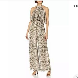 Women Jumpsuit Eliza J Halter NeckPopOver WideLeg